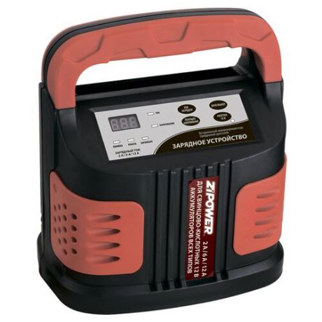 Зарядное устройство ZiPOWER PM6512 черный/красный