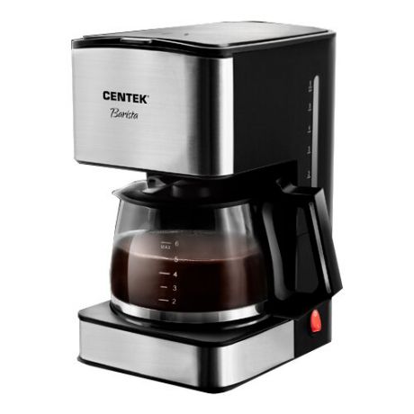 Кофеварка CENTEK CT-1144 черный/серебристый