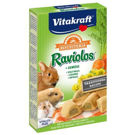 Лакомство для кроликов, грызунов Vitakraft Raviolos 100 г