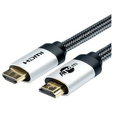 Кабель Atcom High speed HDMI - HDMI 5 м серебристый/черный