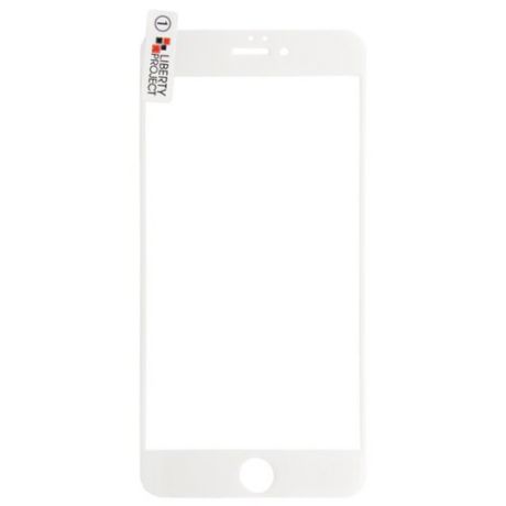Защитное стекло Liberty Project Tempered Glass с рамкой для Apple iPhone 6/6s Plus белый