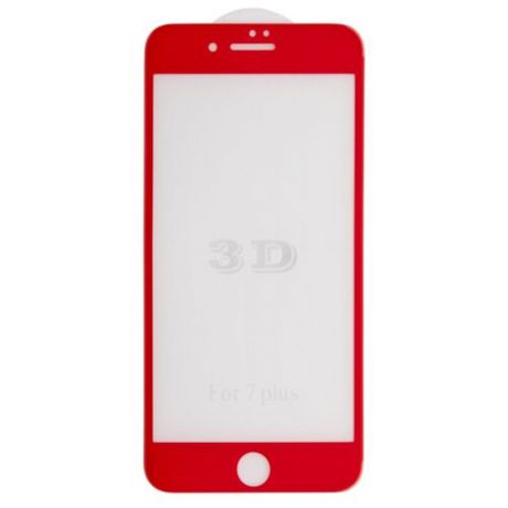 Защитное стекло Liberty Project 3D Tempered Glass с рамкой для Apple iPhone 7 Plus красный