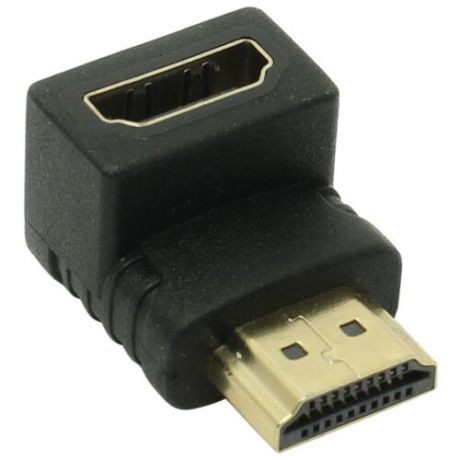 Переходник VCOM HDMI - HDMI Г-образный (CA320) черный