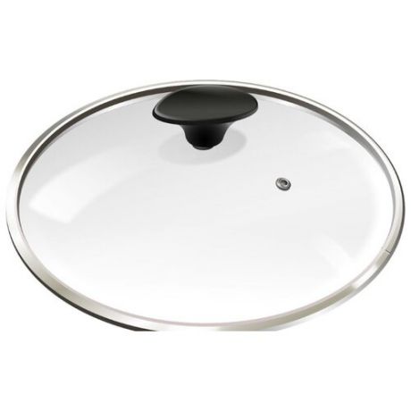 Крышка Lumme стеклянная LU-GL18 (18 см) прозрачный/черный