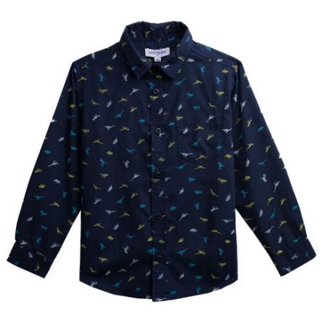 Рубашка playToday размер 98, темно-синий