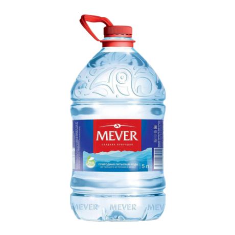 Вода минеральная питьевая природная столовая Мевер негазированная, ПЭТ, 5 л