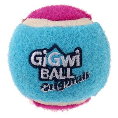 Мячик для собак GiGwi GiGwi ball Original маленький 3 шт (75339) голубой/красный/фиолетовый