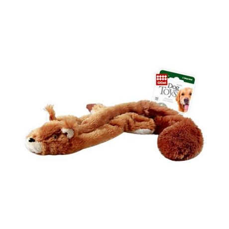 Игрушка для собак GiGwi Dog Toys Белка без набивки (75012) коричневый