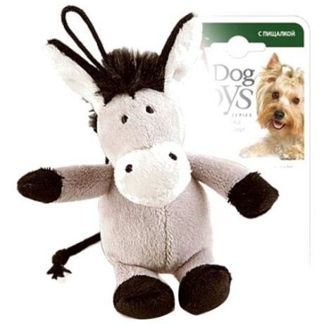 Игрушка для собак GiGwi Dog Toys Ослик (75104) серый/коричневый