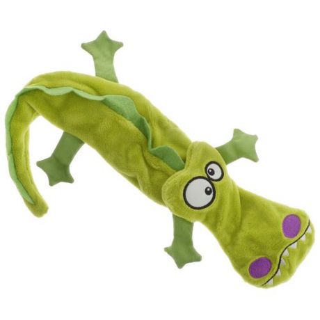 Игрушка для собак GiGwi Dog Toys Крокодил без набивки (75021) зеленый