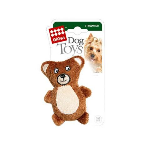 Игрушка для собак GiGwi Dog Toys Мишка (75023) коричневый