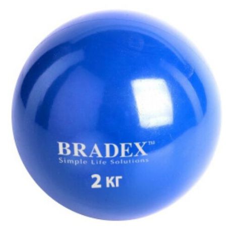 Медбол BRADEX SF 0257, 2 кг синий