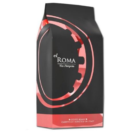 Кофе в зернах El Roma Via Pompeia, арабика/робуста, 1 кг