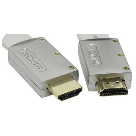 Кабель Aopen HDMI - HDMI (ACG545A-W) 1.8 м белый/серебристый