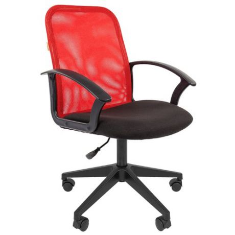 Компьютерное кресло Chairman 615 офисное, обивка: текстиль, цвет: красный