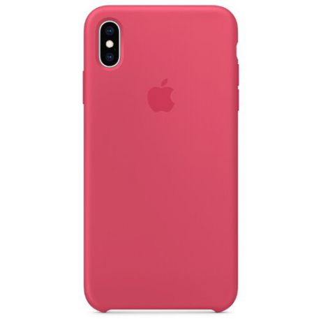 Чехол Apple силиконовый для Apple iPhone XS Max красный каркаде