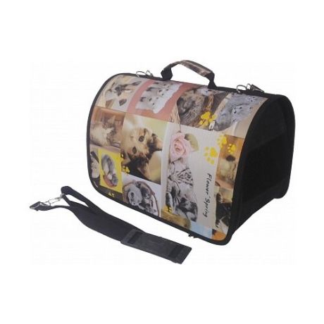 Переноска-сумка для кошек и собак LOORI Z8791 31х20х22 см с принтом