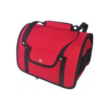 Переноска-сумка для кошек и собак LOORI Z8425 40х25х27 см красный