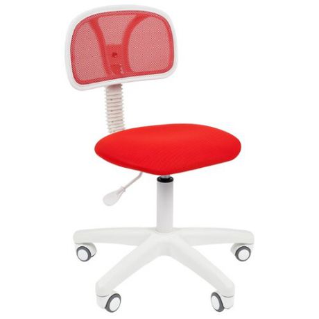 Компьютерное кресло Chairman 250 офисное, обивка: текстиль, цвет: белый/красный