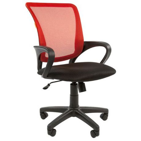 Компьютерное кресло Chairman 969 офисное, обивка: текстиль, цвет: черный/красный