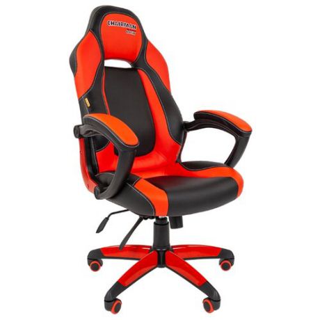 Компьютерное кресло Chairman GAME 20 игровое, обивка: искусственная кожа, цвет: черный/красный