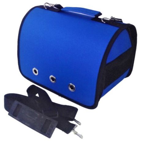 Переноска-сумка для кошек и собак LOORI Z8562 40х25х27 см синий