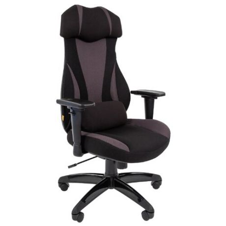 Компьютерное кресло Chairman GAME 14 игровое, обивка: текстиль, цвет: черный/серый