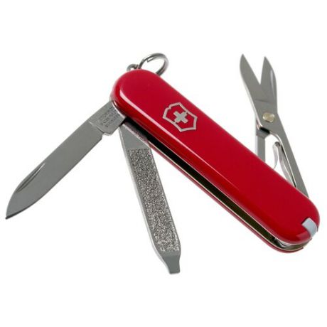 Нож многофункциональный VICTORINOX Classic SD (7 функций) с чехлом красный