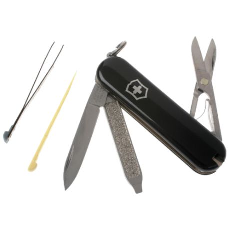 Нож многофункциональный VICTORINOX Classic SD (7 функций) с чехлом черный