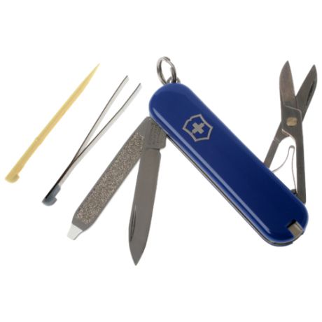 Нож многофункциональный VICTORINOX Classic SD (7 функций) с чехлом синий