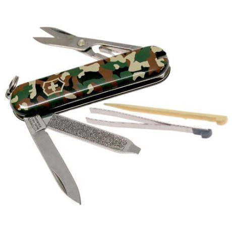 Нож многофункциональный VICTORINOX Classic SD (7 функций) с чехлом camouflage