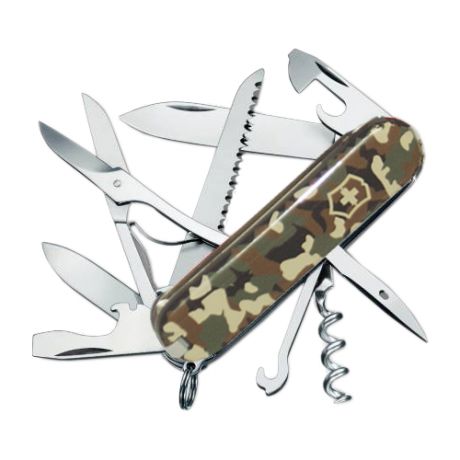 Нож многофункциональный VICTORINOX Huntsman (15 функций) зеленый камуфляж