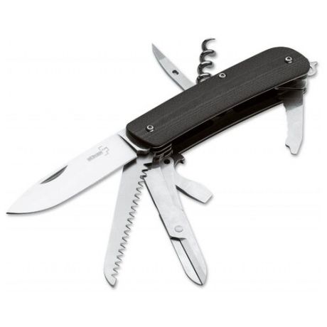 Нож многофункциональный Boker Tech tool city 7 (12 функций) черный
