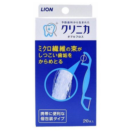 Lion зубная нить Clinica Sponge Floss, 20 шт