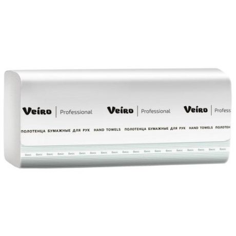Полотенца бумажные Veiro Professional Comfort KV104 белые однослойные, 20 рул., 250 л.