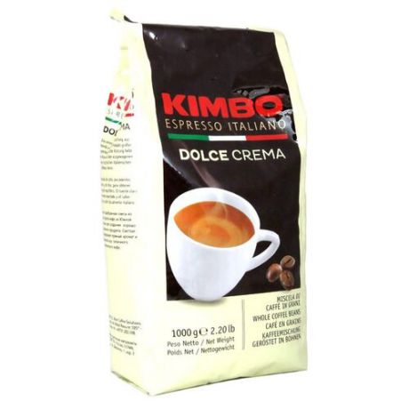 Кофе в зернах Kimbo Dolce Crema, арабика/робуста, 1 кг