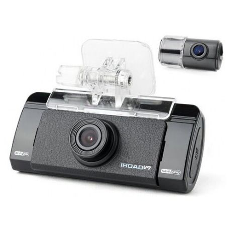 Видеорегистратор IROAD V9 с GPS, 2 камеры, GPS черный