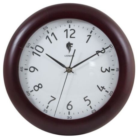Часы настенные кварцевые Leonord LC-67 темно-коричневый