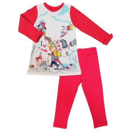 Комплект одежды Sonia Kids размер 104, малиновый