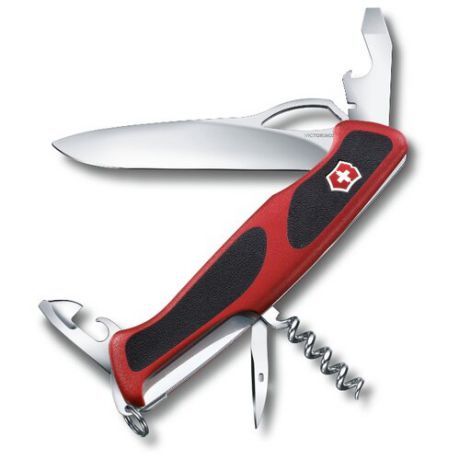 Нож многофункциональный VICTORINOX RangerGrip 61 (11 функций) красный/черный