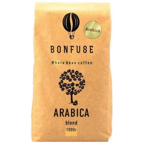 Кофе в зернах Bonfuse Arabica, арабика, 1 кг