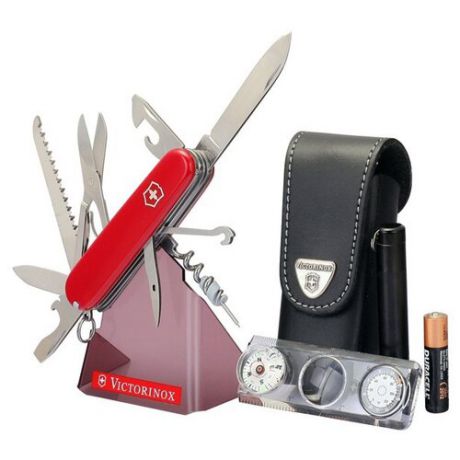 Набор VICTORINOX Traveller Set (26 функций) с чехлом красный/черный