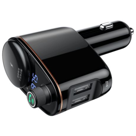 Автомобильная зарядка Baseus Locomotive Bluetooth MP3 Vehicle Charger черный