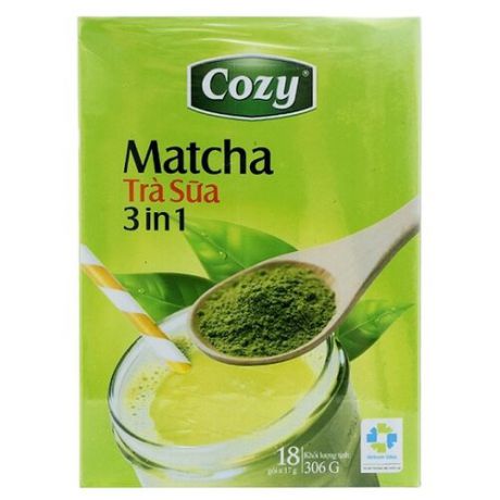 Чайный напиток Cozy Matcha 3 в 1 растворимый в пакетиках, 18 шт.