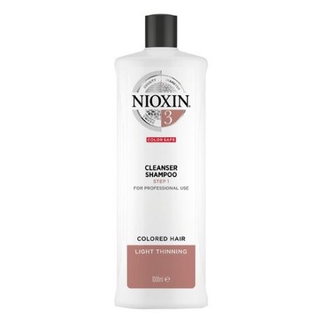 Nioxin шампунь System 3 Cleanser Step 1 1000 мл