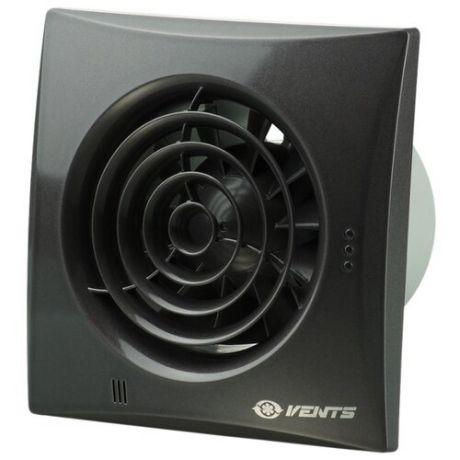 Вытяжной вентилятор VENTS 100 Квайт, черный сапфир 7.5 Вт
