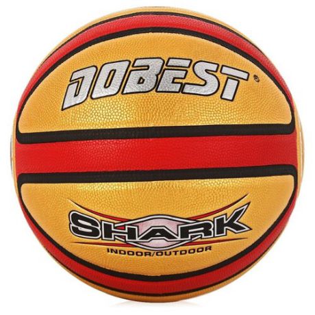 Баскетбольный мяч Dobest PK-810RG, р. 7 оранжево-белый