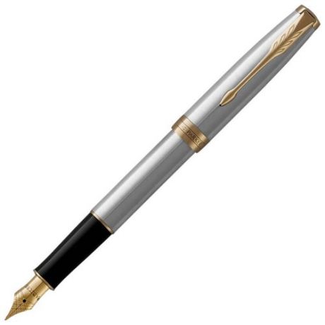 PARKER перьевая ручка Sonnet Core F527, черный цвет чернил