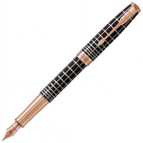 PARKER перьевая ручка Sonnet F531, F, черный цвет чернил