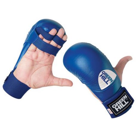 Тренировочные перчатки Green hill Cobra KMC-6083 для карате синий XS
